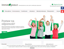 Tablet Screenshot of immunoprotect.pl